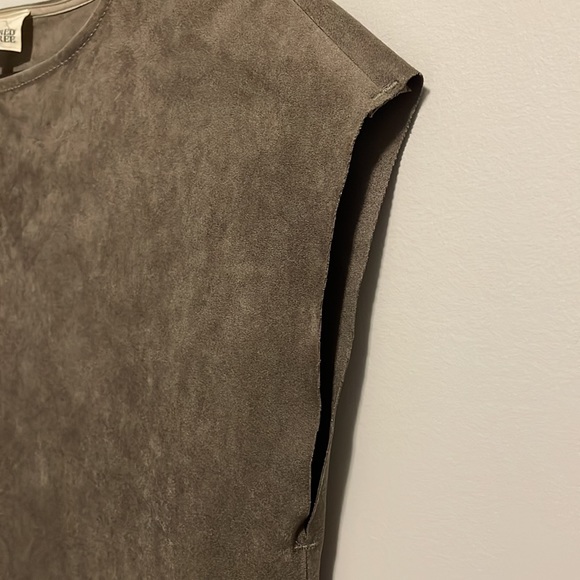 Faux suede shift dress - Picture 4 of 6